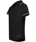 Holloway Ladies Coolcore Performance Polo 222701 BLACK/WHITE Pocket
