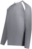 Holloway Clubhouse Pullover 229595 GRAPHITE/WHITE Pocket