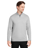 Puma Golf Men's Cloudspun Quarter-Zip 532016 HIGH RISE HTHR Pocket