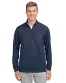 Puma Golf Men's Volition Camo Cover Quarter-Zip 537472 NVY BLZ/ SKI PAT Pocket