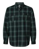 Burnside Men's Perfect Flannel Work Shirt B8220 BLACK/ ARMY Pocket