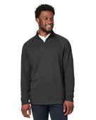 Devon & Jones Men's New Classics Charleston Quarter-Zip DG481 BLACK MELANGE Pocket