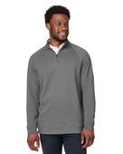 Devon & Jones Men's New Classics Charleston Quarter-Zip DG481 GRAPHITE MELANGE Pocket