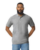 Gildan Men's Softstyle Double Pique Polo G648 RS SPORT GREY Pocket