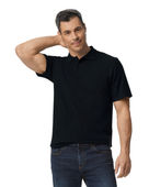 Gildan Men's Softstyle Double Pique Polo G648 BLACK Pocket
