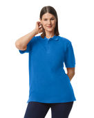 Gildan Unisex Midweight Double Pique Polo G858 ROYAL Pocket