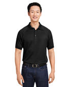Harriton Men's Charge Snag And Soil Protect Polo M208 BLACK Pocket