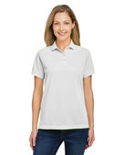 Harriton Ladies' Charge Snag And Soil Protect Polo M208W WHITE Pocket