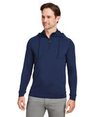 Swannies Golf Men's Vandyke Quarter-Zip Hooded Sweatshirt SWV600 NAVY Pocket