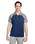 Team 365 Men's Command Snag-Protection Colorblock Polo TT21C SP DK NV/ SP GRP Pocket