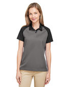 Team 365 Ladies' Command Snag-Protection Colorblock Polo TT21CW SPRT GRAPHT/ BLK Pocket