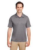 Team 365 Men's Zone Sonic Heather Performance Polo TT51H DARK GREY HEATHR Pocket