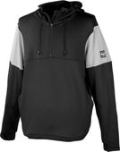 Rawlings Adult 1/4 Zip Hoodie PFHQ BLACK Front