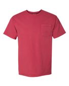 Comfortwash By Hanes Garment-Dyed Pocket T-Shirt COM-GDH150 CRIMSON FALL Pocket