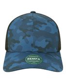 Legacy Reclaim Mid-Pro Adjustable Cap LEG-REMPA BLUE CAMO/ BLACK Front
