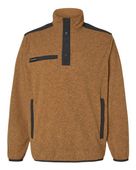 Dri Duck Ranger Melange Fleece Pullover DRI-7353 SADDLE Pocket