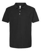 Tultex Unisex 50/50 Sport Polo TUL-400 BLACK Pocket