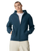American Apparel Reflex Fleece Unisex Full Zip Hoodie RF497 SEA BLUE Pocket