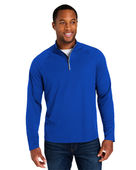Core365 Men's Origin Performance Pique Quarter-Zip Jacket CE418 TRU ROYAL/ CRBN Pocket