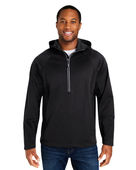 Core365 Unisex Techno Lite Pullover Anorak CE711 BLACK Pocket