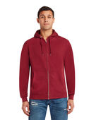 Lane Seven Unisex Premium Full-Zip Hooded Sweatshirt LS14003 BURGUNDY Pocket