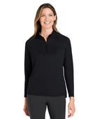 North End Ladies' Revive Coolcore Quarter-Zip Jacket NE410W BLACK Pocket