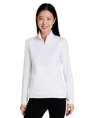 Puma Golf Ladies' Cloudspun Rockaway Quarter-Zip Jacket 535516 BRIGHT WHITE Pocket