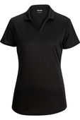 Edwards Ladies' Mini-Pique Snag Proof Polo 5570 BLACK Pocket