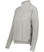 Holloway Ladies Ventura 1/4 Pullover Jacket 223753 GREY HEATHER Pocket