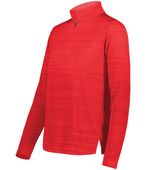 Augusta Ladies Pursuit 1/2 Zip Pullover Jacket 7012 SCARLET Pocket