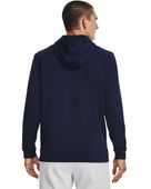 Under Armour Men's Armour Fleece Twist Hoodie 1373354 410 - MIDNIGHT NAVY/BLACK Back