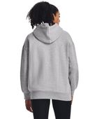 Under Armour Women's Essential Fleece Oversized Hoodie 1379495 012 - MOD GRAY LIGHT HEATHER Back