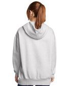 Under Armour Women's Essential Fleece Oversized Hoodie 1379495 023 - DISTANT GRAY MEDIUM HEATHER Back