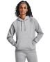 Under Armour Women's Rival Fleece Hoodie 1379500 013 - MOD GRAY LIGHT HEATHER Front