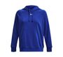 Under Armour Women's Rival Fleece Hoodie 1379500 400 - ROYAL/WHITE Front