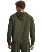 Under Armour Men's Rival Fleece Hoodie 1379757 390 - MARINE OD GREEN/WHITE Back