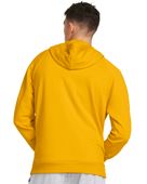 Under Armour Men's Rival Fleece Hoodie 1379757 750 - STEELTOWN GOLD/WHITE Back