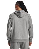 Under Armour Men's Rival Fleece Hoodie 1379757 025 - CASTLEROCK LIGHT HEATHER Back