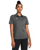 Under Armour Women's Tech Team Polo 1370431 025 - CASTLEROCK/WHITE Pocket