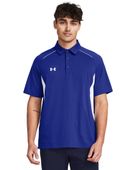 Under Armour Men's Title Polo 1383263 400 - ROYAL/WHITE Pocket