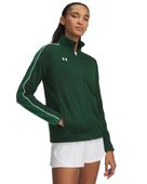 Under Armour Women's Command Warm Up Full-Zip Jacket 1383272 301 - FOREST GREEN/WHITE Pocket