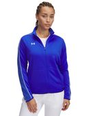 Under Armour Women's Command Warm Up Full-Zip Jacket 1383272 400 - TEAM ROYAL/WHITE Pocket