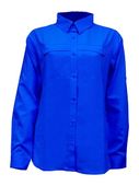 BAW Womens Long Sleeve Fishing Shirt 3001 ROYAL Pocket