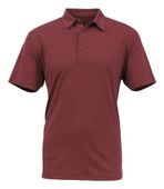 BAW Men's Spandex Solid Polo Shirt DK1000 MAROON Pocket