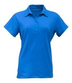 BAW Womens Spandex Solid Polo Shirt DK1001 ROYAL Pocket