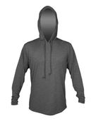 Anetik Low Pro Tech Hooded T-Shirt MVLPRH8 CHARCOAL HEATHERED Front