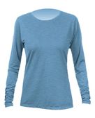 Anetik Women's Breeze Tech Long Sleeve T-Shirt WSBRZL0 BAHAMA HEATHERED Front