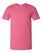 Tultex Combed CVC T-Shirt 602CVC HEATHER CHARITY PINK Front