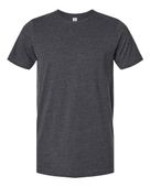 Tultex Combed CVC T-Shirt 602CVC HEATHER DARK GREY Front