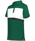 Womens 3-Button, 50+UPF Polo Shirt (Black,Carbon,Cardinal,Sky,Forest,Kelly,Maroon,Navy,White) DARK GREEN/WHITE Pocket